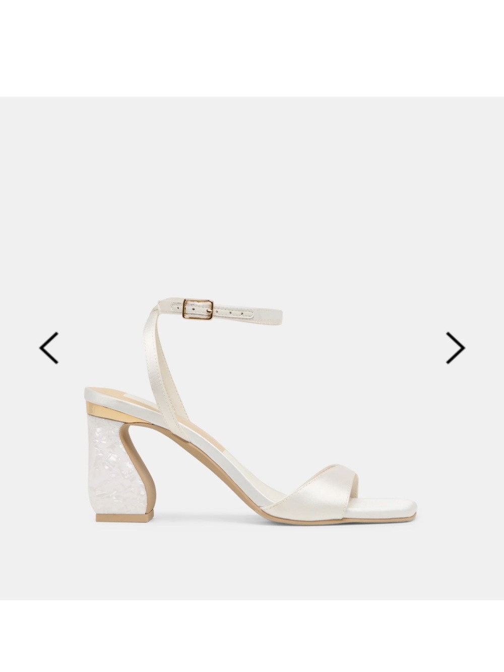 Tilda True White Satin Heel - Dolce Vita NWT